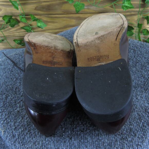 Bostonian Men's Classics Derby Oxfords Burgundy Leather 11.5 Medium‎ Used 2025 - Picture 6 of 7